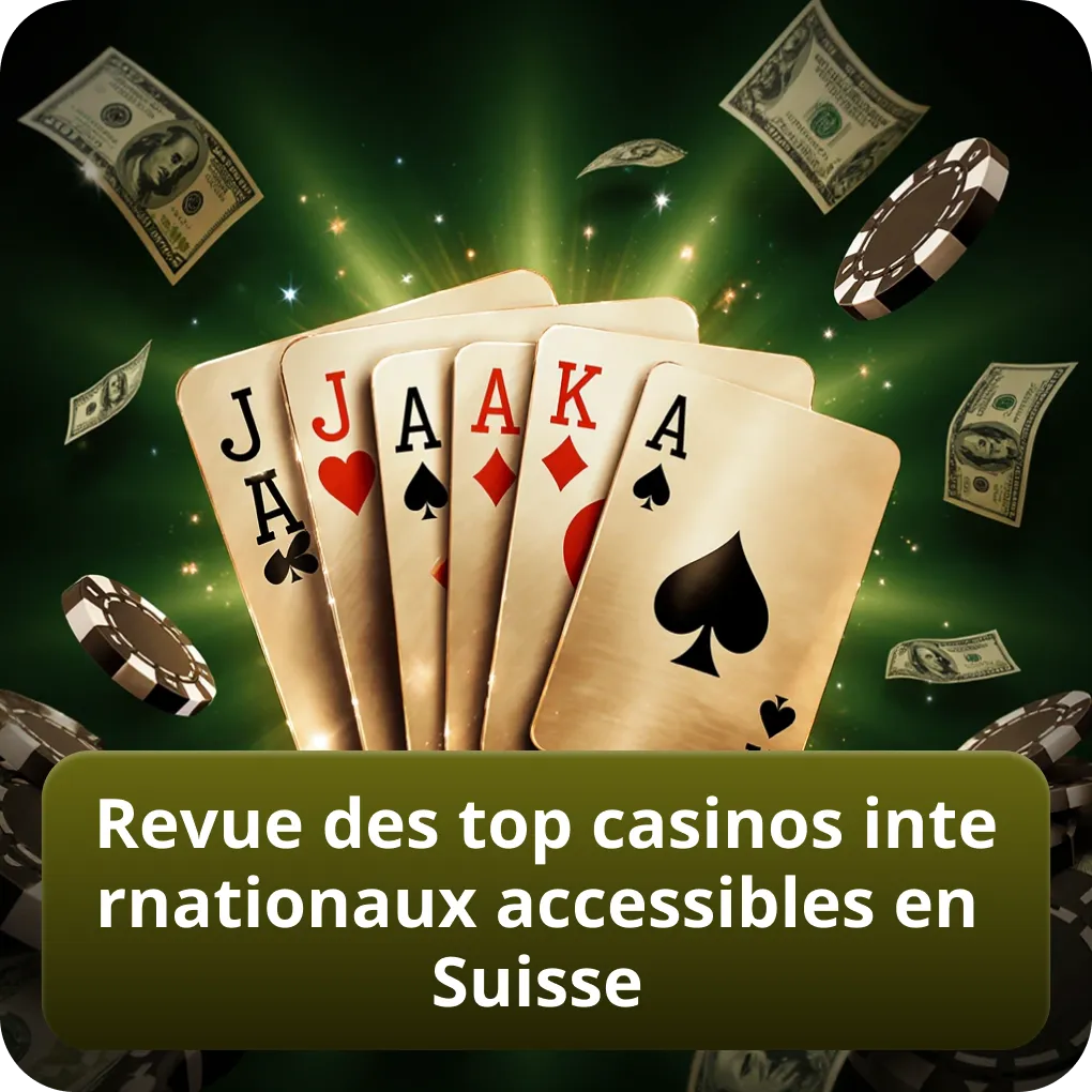Revue complète des meilleurs casinos internationaux accessibles en Suisse